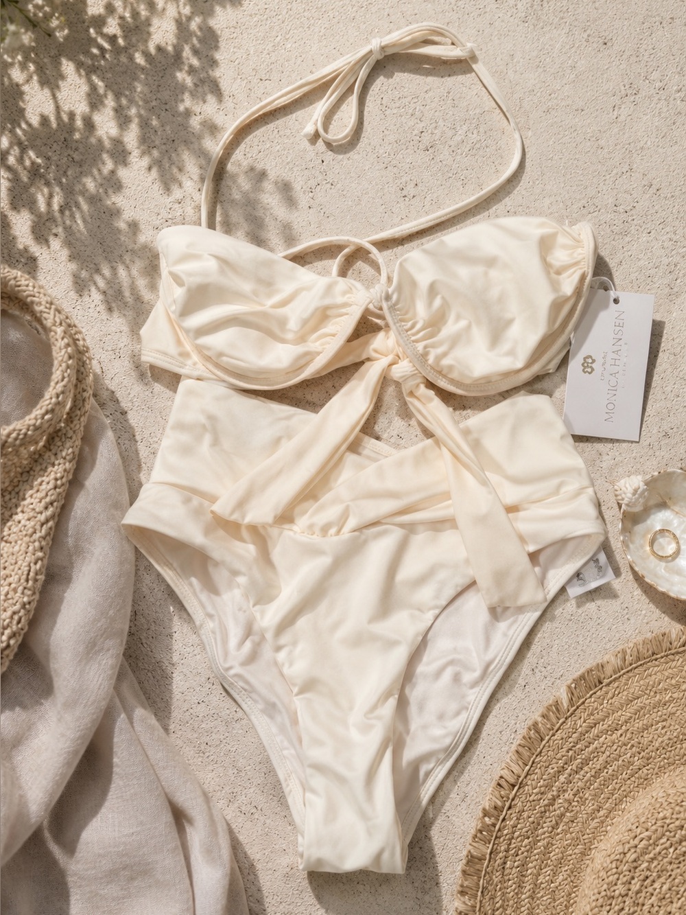 Caroline Constas Ivory Bikini Set S NWT - Picture 11 of 11